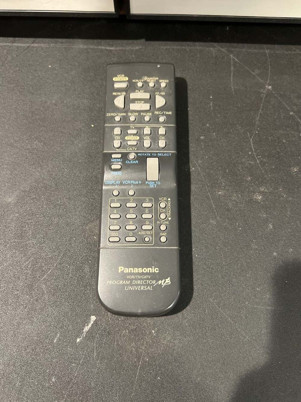 Panasonic Program Director MB Universal TV/VCR/CATV Remote Control VSQS1411